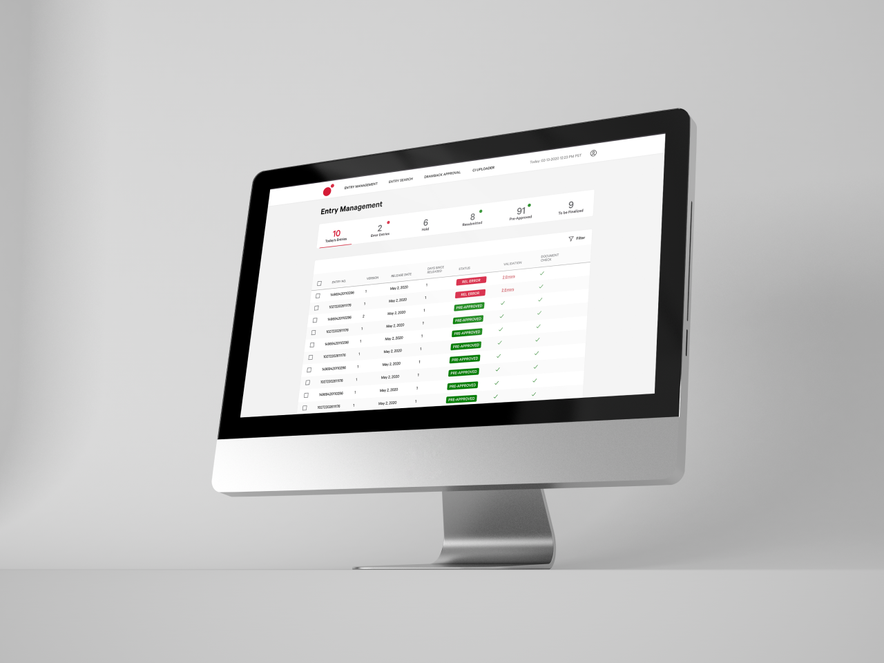 Entry-Management-Mock